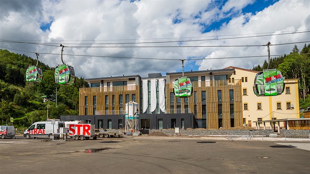Stavba novch apartmn v Herlkovicch (2. 9. 2020).