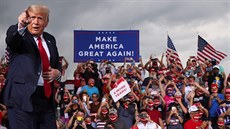 Předvolební mítink Donalda Trumpa v Severní Karolíně (8. září 2020)