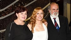 Gabriela Soukalová se svými rodi�i