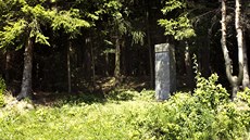 Pomník zavradné komunistické funkcionáky Anny Kvaové v Chlumu u...