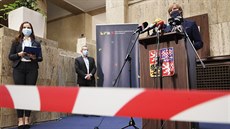 Ministr zdravotnictví Adam Vojtěch vystoupil v Praze na tiskové konferenci k...