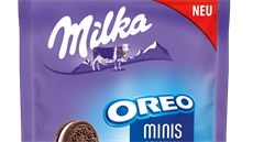 Milka Oreo Minis tyinky v mléné okolád, Tesco, 55,90 K