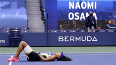 Naomi Ósakaová si vychutnává triumf na US Open.