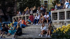 Na praském námstí Jiího z Podbrad se konalo Vinohradské vinobraní. Na akci...