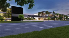 Plánovaná podoba nové krajské nemocnice ve Zlíně-Malenovicích.