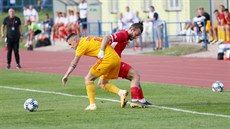 Momentka z utkání Blansko - Dukla Praha.