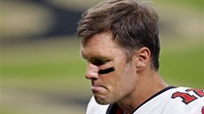 Tom Brady z Tampa Bay Buccaneers zklamaný ze svého výkonu