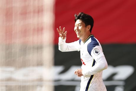 TYI. Tolik gól dal Son Hung-min (Tottenham) v zápase proti Southamptonu.