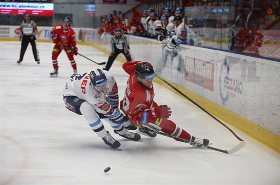 Momentka z utkání Olomouc-Liberec.