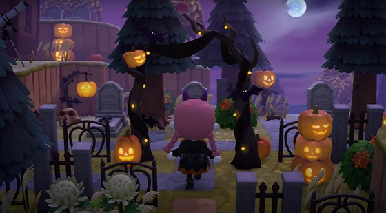 Halloween v Animal Crossing: New Horizons
