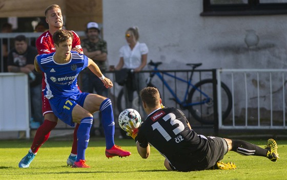 Momentka ze zápasu MFK Chrudim - Vysoina Jihlava