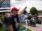 Mítink na podporu Donalda Trumpa a americké policie v Michiganu (13. záí 2020)