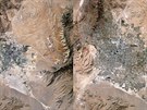 Co se zmnilo v nevadské pustin za ticet let: metropole Las Vegas za tu dobu...