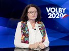 Poslankyn Miroslava Nmcová v diskusním poadu Rozstel. (29. záí 2020)