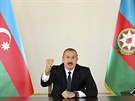 Ázerbájdánský prezident Ilham Alijev promlouvá k národu. (27. záí 2020)