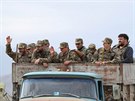 Na hranici Náhorního Karabachu se znovu rozhoely stety mezi Arménií a...