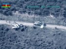 Dron zachytil zuící boje v Náhorním Karabachu