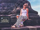 Erika Salcmannová na ostrov Jáva, Borobudur