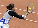 Barbora Strýcová v prvním kole na Roland Garros