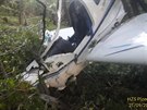 Na Tachovsku spadl ultralight. Podle záchraná pilot neutrpl ádná viditelná...