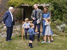 Pírodovdec David Attenborough, princ William, vévodkyn Kate a jejich dti...