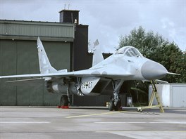 MiG-29 bývalého východonmeckého letectva se znaky Luftwaffe po znovusjednocení...