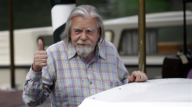 Francouzsk filmov a divadeln herec Michael Lonsdale na snmku z roku 2012