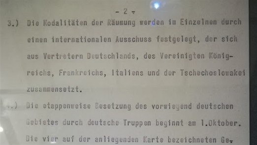 Mnichovsk dohoda z roku 1938 - originl textu 2. strana