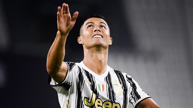 Cristiano Ronaldo z Juventusu slav branku.