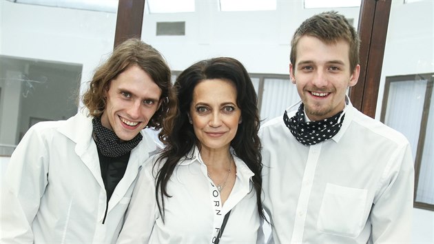 Filip Kratochvíl, Lucie Bílá a Pavel Kratochvíl (Praha, 21. září 2020)