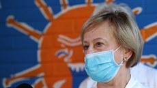 Primá�ka Hana Rohá�ová p�edstavila O�kovací centrum Nemocnice Na Bulovce. (22....