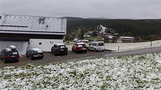 První sníh sezony na umavské Kvild. (26. záí 2020)