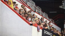 Fanouci sledují zápas Olomouce s Libercem.