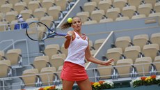 Karolína Plíková v zápase prvního kola Roland Garros.