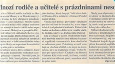 Takto MF DNES v roce 1995 informovala o epidemii chipky.