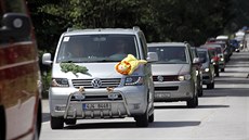 Spanilá jízda voz Volkswagen Transporter v okolí Lipna v roce 2019