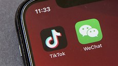 ínské aplikace TikTok a WeChat