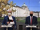Ministr �kolstv� Robert Plaga (ANO) a ministr zdravotnictv� Roman Prymula (za...