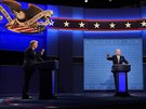 Prezident Donald Trump v pedvolební debat s Joem Bidenem (30. záí 2020)