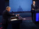 Prezident Donald Trump v pedvolební debat se svým soupeem Joem Bidenem (30....