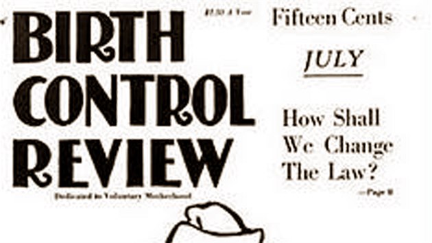 Margaret Sangerov vydvala asopis Birth Control Review v letech 1917 a 1929.