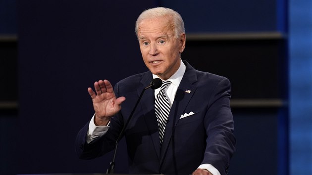 Joe Biden v pedvolebn debat s Donaldem Trumpem (30. z 2020)