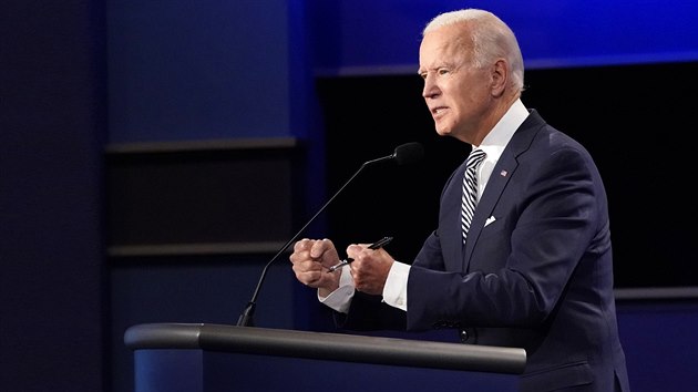 Joe Biden v předvolební debatě (30. září 2020)