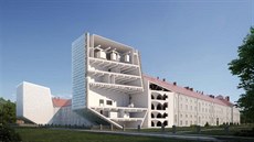 Takto by m�la vypadat Invalidovna s p�ístavbou.