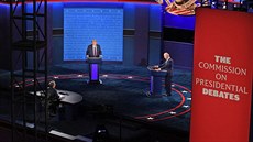 Prezident Donald Trump v předvolební debatě se svým soupeřem Joem Bidenem (30....