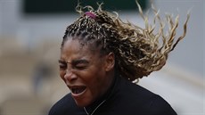 Serena Williamsová  v prvním kole Roland Garros.
