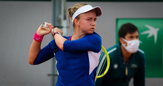 Barbora Krejíková ve tetím kole Roland Garros.