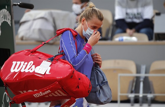 Petra Kvitová po prohraném semifinále Roland Garros.