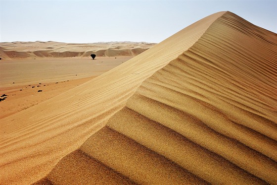 Wahibskou pou tvo a stometrov psen duny.