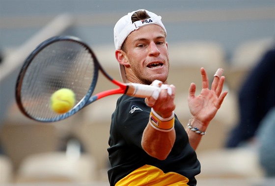 Argentinec Diego Schwartzman bhem tvrtfinále Roland Garros.